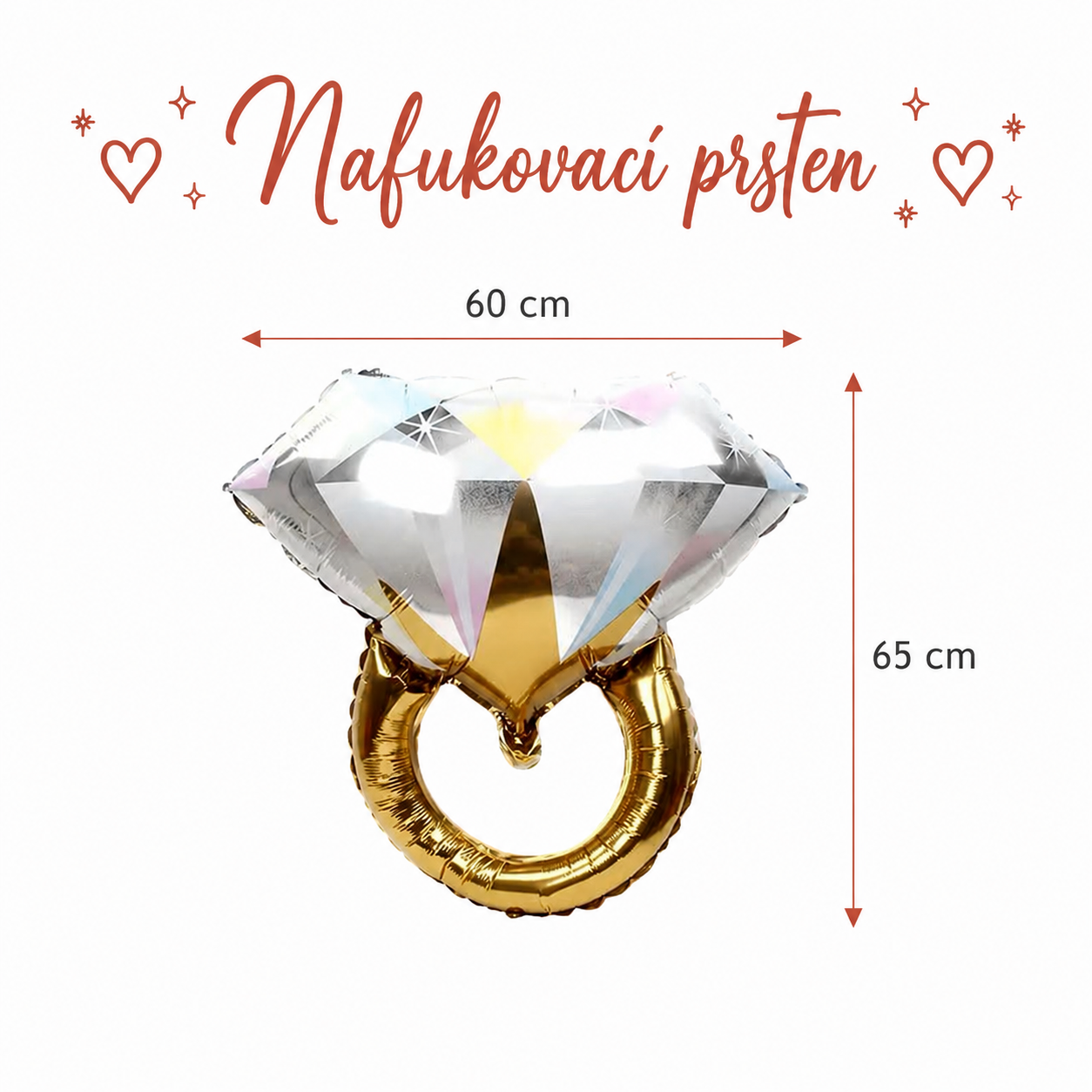 20 ks balónků + prsten